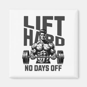 Íman Motivação de Gym de Elevação de Peso Dizendo 1