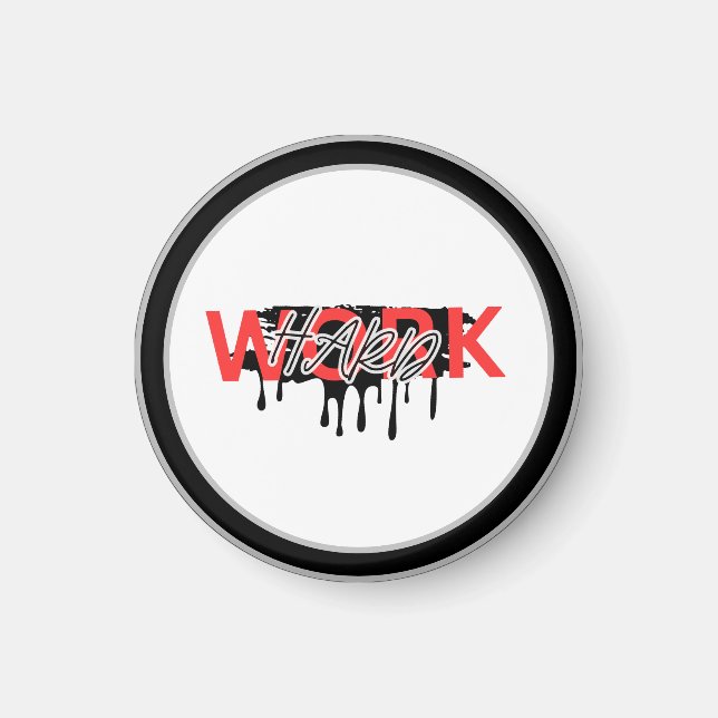 Íman Motivação do Duro de Trabalho (Frente)