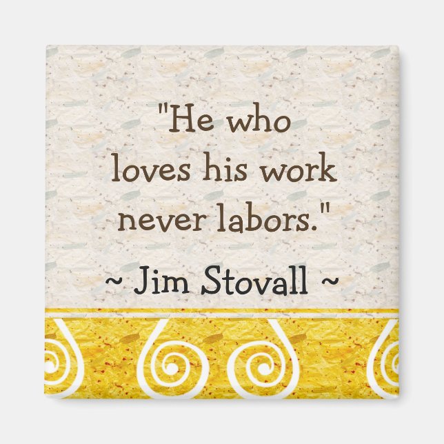 Íman Motivação do trabalho - Magneta Inspiracional (Frente)