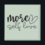 Íman Motivação Inspiracional "Mais Autoamor"<br><div class="desc">Adicione um lembrete gentil à sua rotina diária com este ímã motivacional estilo boho "Mais Autoamor". Projetado no estilo moderno minimalista com tons suaves, calmantes e tipografia elegante, é perfeito para encorajar o autocuidado, a autoestima e a energia positiva. Seja exibido na sua geladeira, conselho de escritório, ou armário, este...</div>