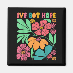Íman Motivação Inspirada Ivf Mama Wildflower Ivf Mãe