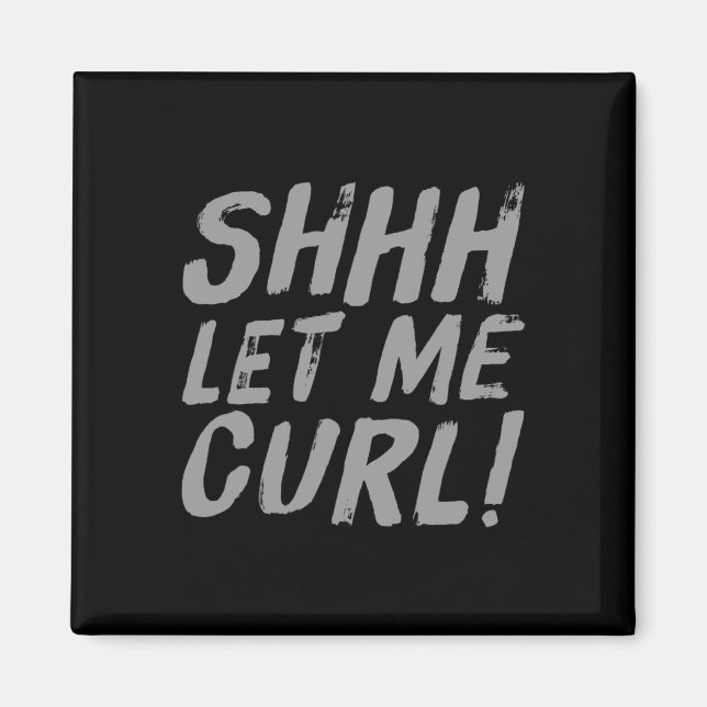 Íman Motivational Funny Gym Humor Biceps ganha Shell (Frente)