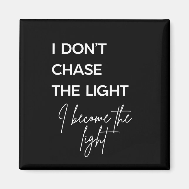 Íman Motivational Quote Black Background (Frente)