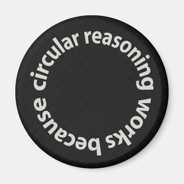 Íman Motivo Circular Funciona Porque Os Magnets (Frente)