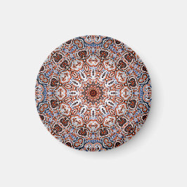 Íman Motivo de Mandala em Tons Neutros