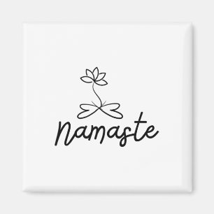 Íman Motivo Namaste Lótus Para Espiritualidade Meditaçã