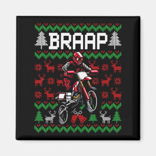 Íman Moto de Natal Motocross Braap Bicicleta de Terra