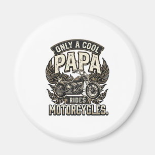 Íman Motocicleta Cool Papa Motociclista Antigo