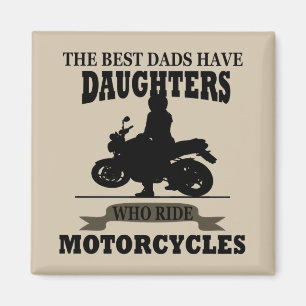 Íman motocicleta da melhor filha de pais