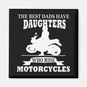 Íman motocicleta da melhor filha de pais