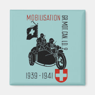 Íman Motocicleta Recon suíça de WWII