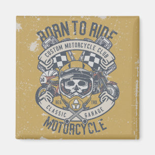 Íman Motocicleta Retro Grunge