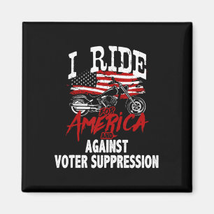 Íman Motociclista anti-Trump resiste contra a supressão