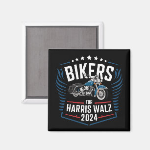Íman Motociclistas Para Harris Walz 2024 Harris Waltz 2