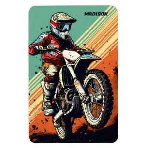 Íman Motocross de nome personalizado