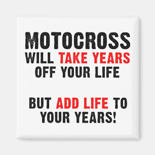 Íman Motocross Life To Your Anos Dirt Bike Magnet