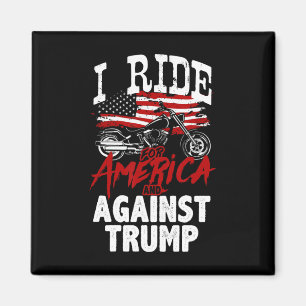 Íman Motoqueiro Anti Trump Pró Democracia Resistir Cont