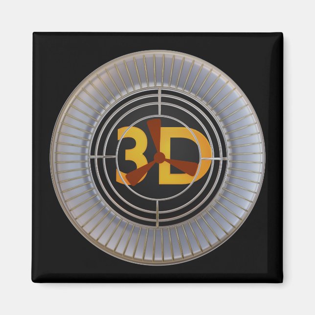 Íman Motor 3D. (Frente)