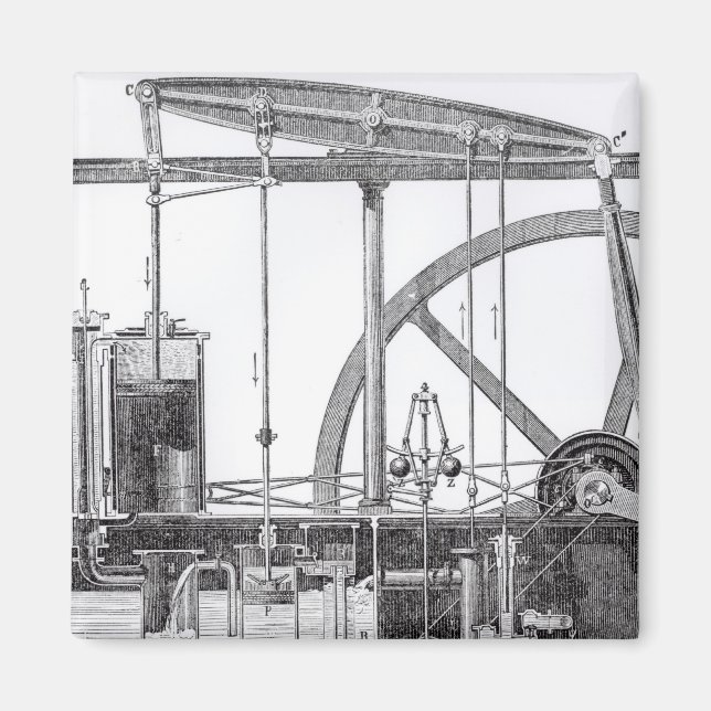 Íman Motor a vapor (Frente)