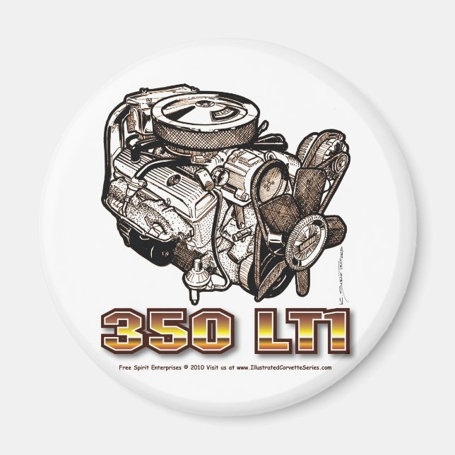 Íman Motor Corvette 350 LT1 (Frente)