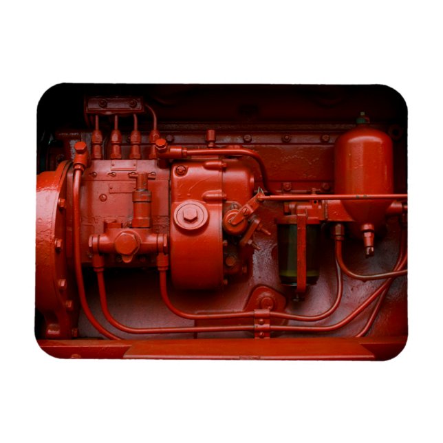 Íman Motor do trator vermelho (Horizontal)