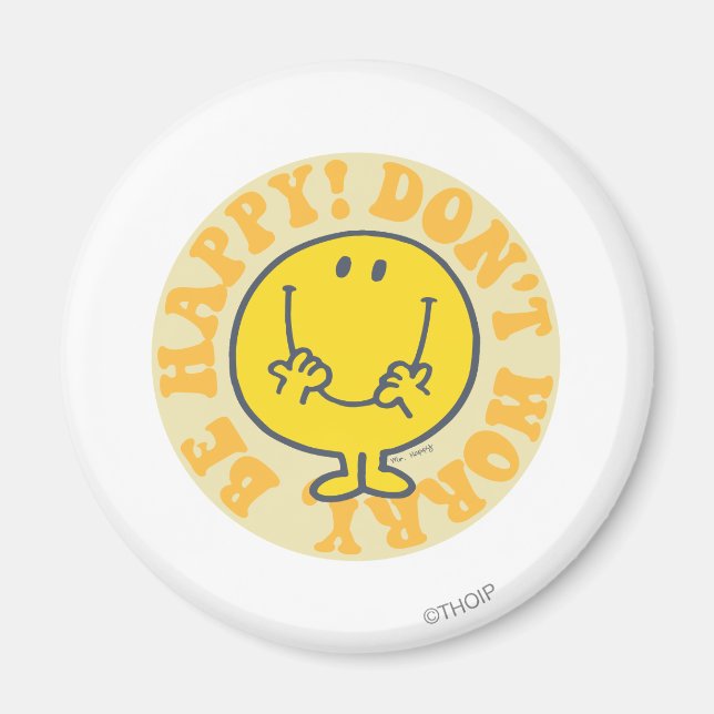 Íman Motto Feliz do Sr. Happy (Frente)