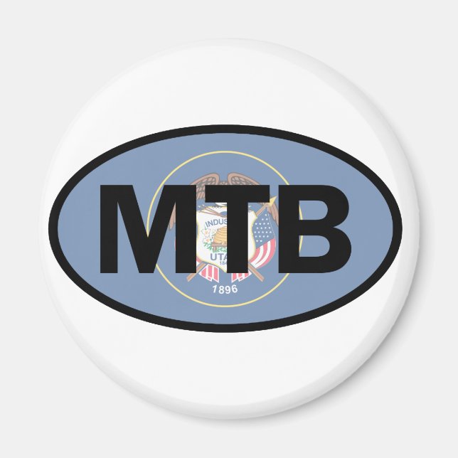 Íman Mountain Biking Utah Flag (Frente)