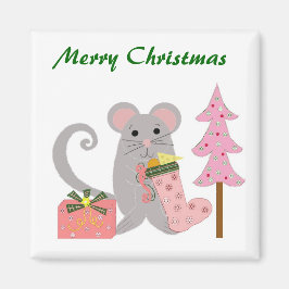 Íman Mouse com travamento rosa