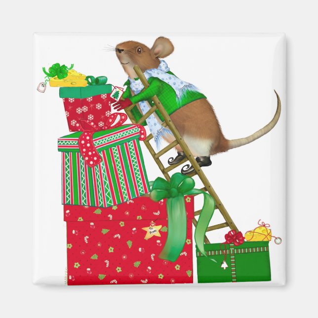 Íman Mouse de Natal (Frente)