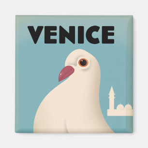 Íman Mouse Pad Bever de pôster de viagem estilo Venice