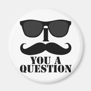 Íman Moustache engraçado de I você óculos de sol de 