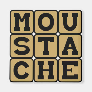 Íman Moustache, pêlos faciais