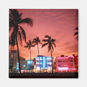 Íman Movimentação do oceano - ímã da skyline de Mia