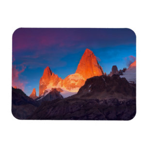 Íman Mt Fitz Roy no nascer do sol