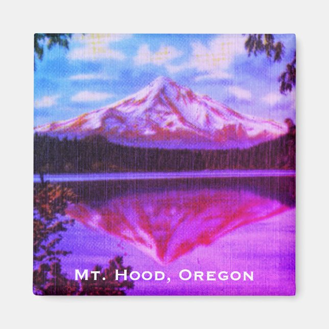 Íman Mt. Hood, Oregon Crystal Clear Lost Lake (Frente)