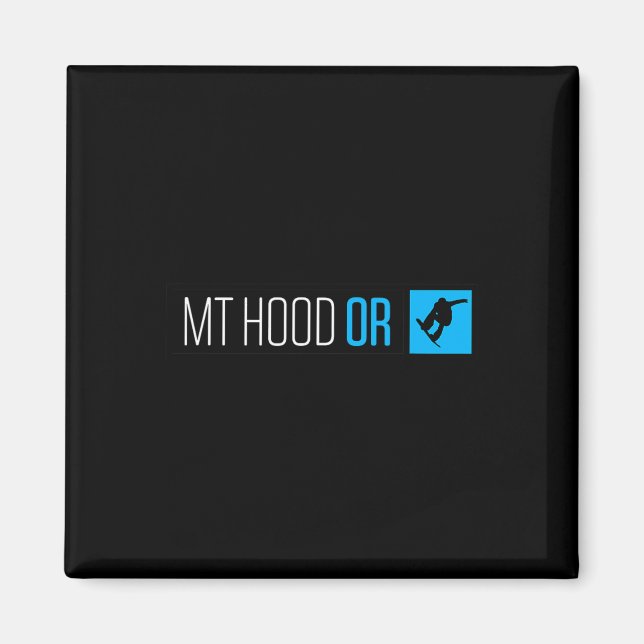 Íman Mt. Hood Oregon Snowboard Box Type (Frente)