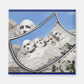 Íman MT Rushmore - Cartão postal cênico Curvo
