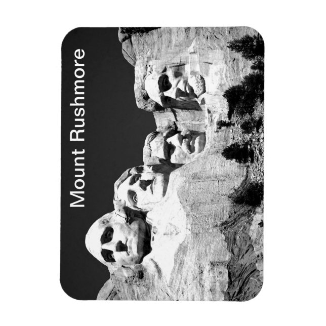 Íman Mt Rushmore Magnet em BW (Vertical)