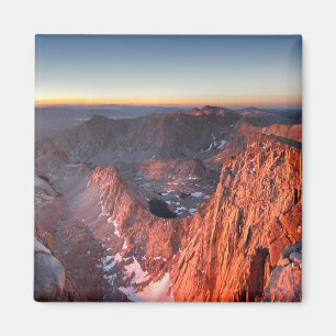 Íman Mt Whitney e nascer do sol dos pináculos - fuga d