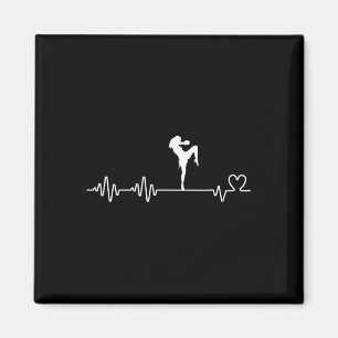 Íman Muay Thai Hearbeat Women Karate Funny Muay Thai