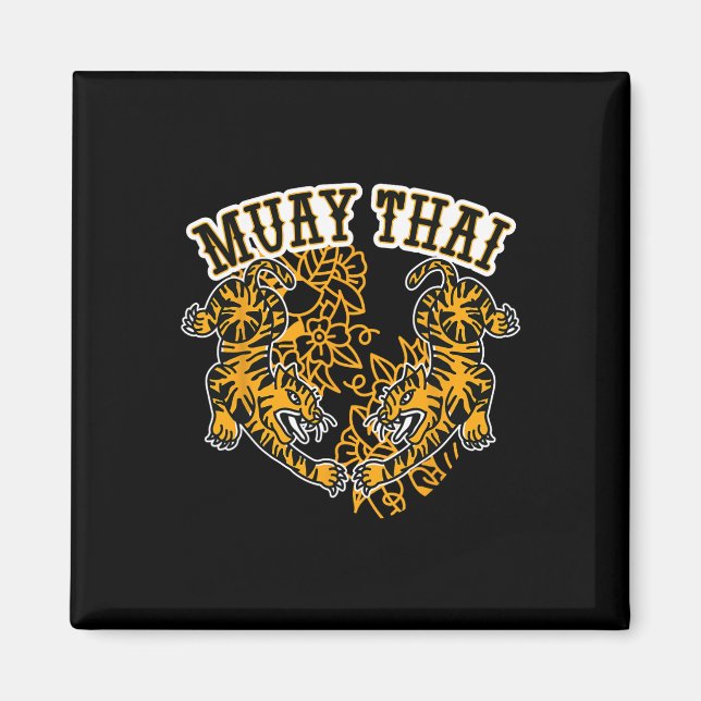 Íman Muay Thai Kickboxing, Muay Thai Tigers, Muay Thai  (Frente)