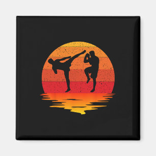 Íman Muay Thai Retro Vintage Artes Marciais Combate Box
