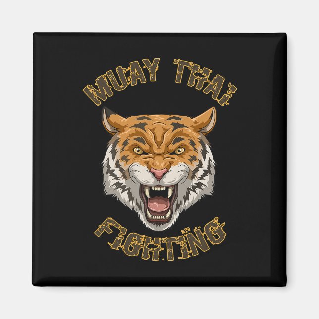 Íman Muay Thai Tiger - Presente de Boxe Tailandesa e Ki (Frente)