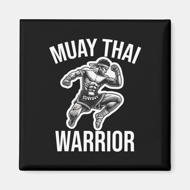 Íman Muay Thai Warrior Boxing Lutando Artes Marciais Co (Frente)