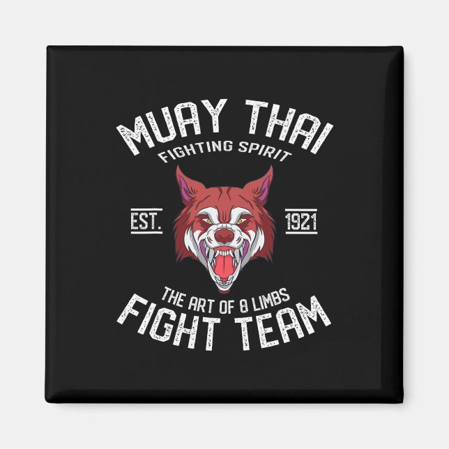 Íman Muay Thai Wolf - Boxe Tailandesa e Kickboxing  (Frente)