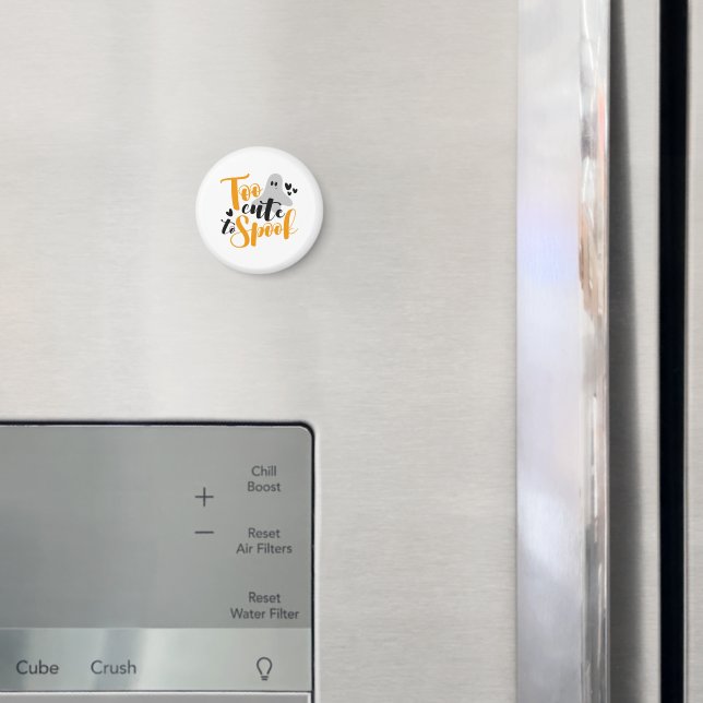 Íman Muito Fofo Para Assustar Fantasma Halloween Camise (In Situ (Fridge))