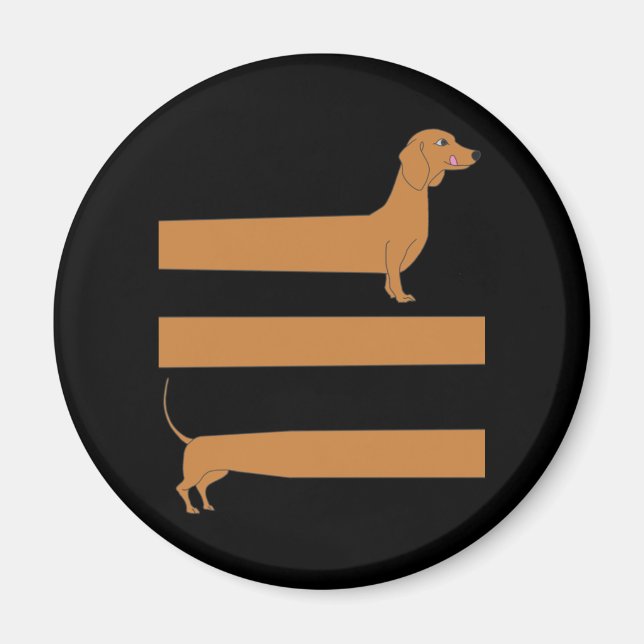 Íman Muito longo Dachshund engraçado (Frente)