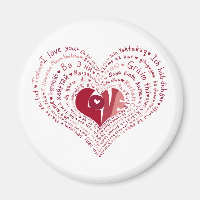 Íman Muitos idiomas do amor (Frente)