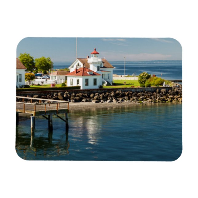 Íman Mukilteo Lighthouse, Mukilteo, Washington, EUA (Horizontal)