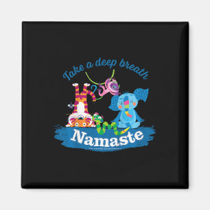 Íman Mula e Amigos Tomam Um Respiro Profundo Namaste Yo